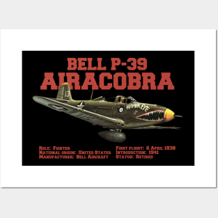 Bell P-39 Airacobra | WW2 Plane Posters and Art